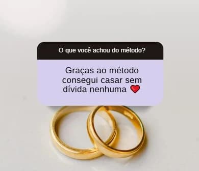 Depoimento sobre casar sem dívidas