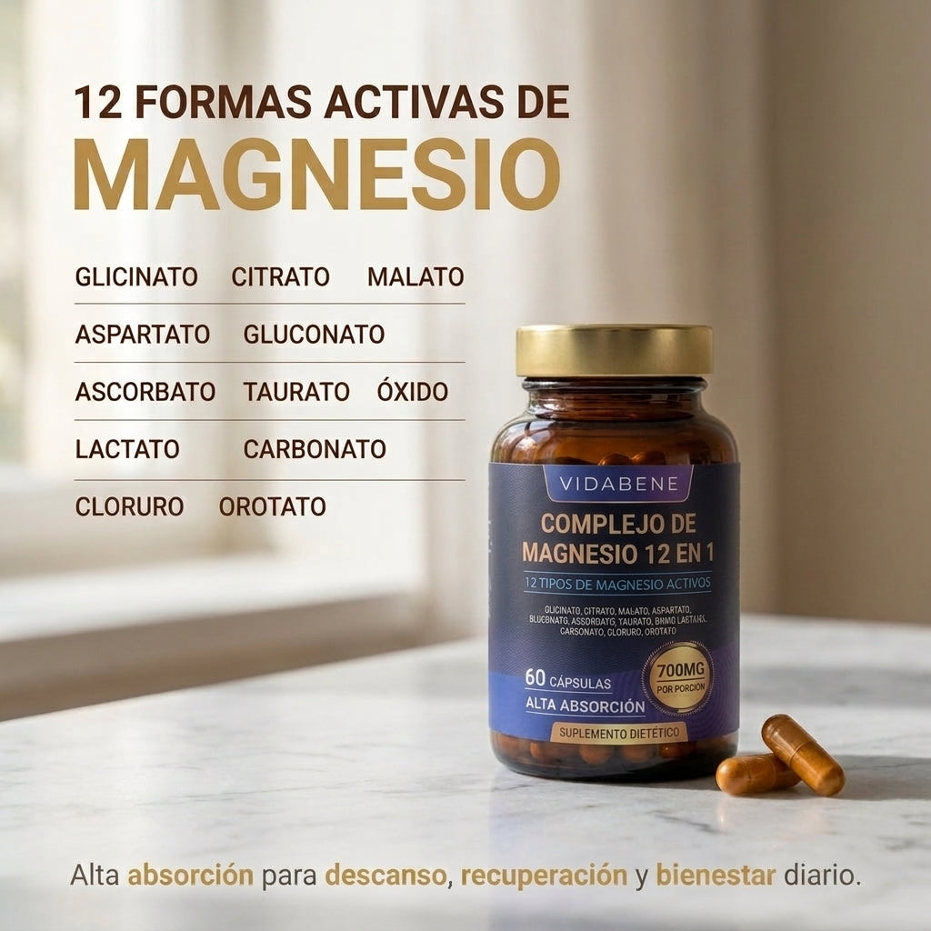 Complejo de Magnesio 12 en 1 - VidaBene
