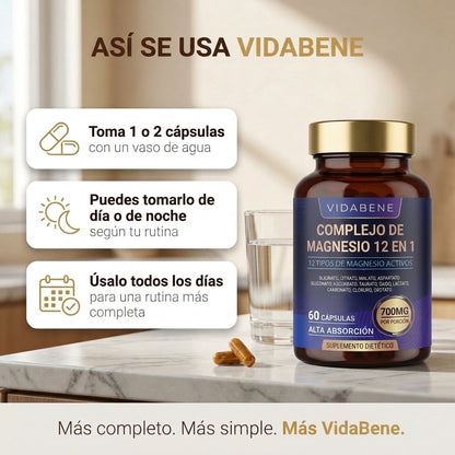 Complejo de Magnesio 12 en 1 - VidaBene